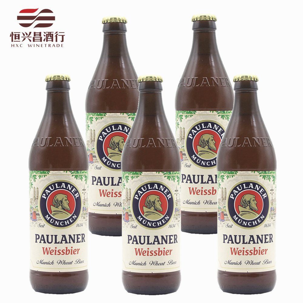 10瓶 柏龙 酵母型小麦白啤酒 500ml 德国保拉纳进口啤酒