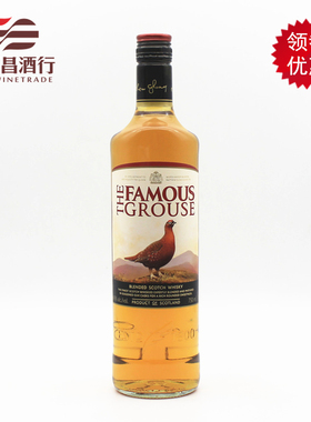 洋酒 威雀威士忌调和型苏格兰威士忌FAMOUS GROUSE原装进口700ml