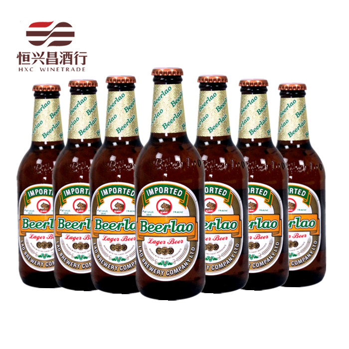 老挝啤酒黄啤beerlao330mlx24瓶