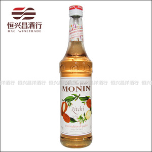 莫林Monin 糖浆糖水【荔枝味】700ml 国产糖浆调配鸡尾果酒烘焙