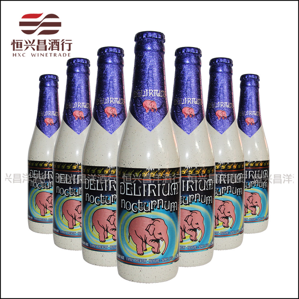 粉象啤酒 深粉象Delirium 高度烈性啤酒 330ml*24瓶 比利时进口