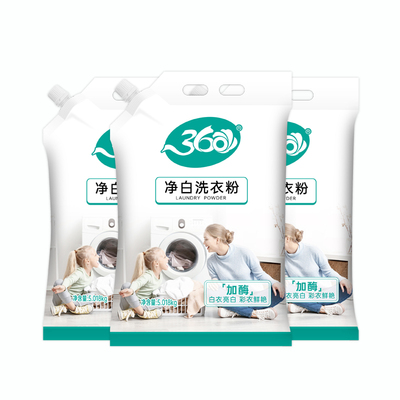 360净白洗衣粉家庭装5.018kg