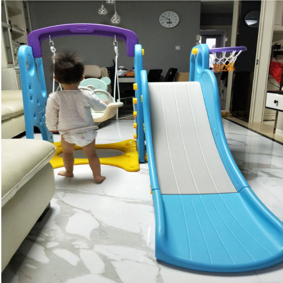 多功能塑料滑梯秋千組合兒童滑滑梯室內家用游樂場幼兒園玩具包郵