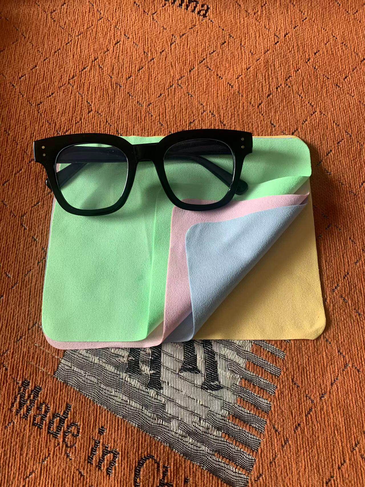 眼镜布高档麂皮绒防雾眼睛布不伤镜片擦拭手机屏幕专用超细纤维布