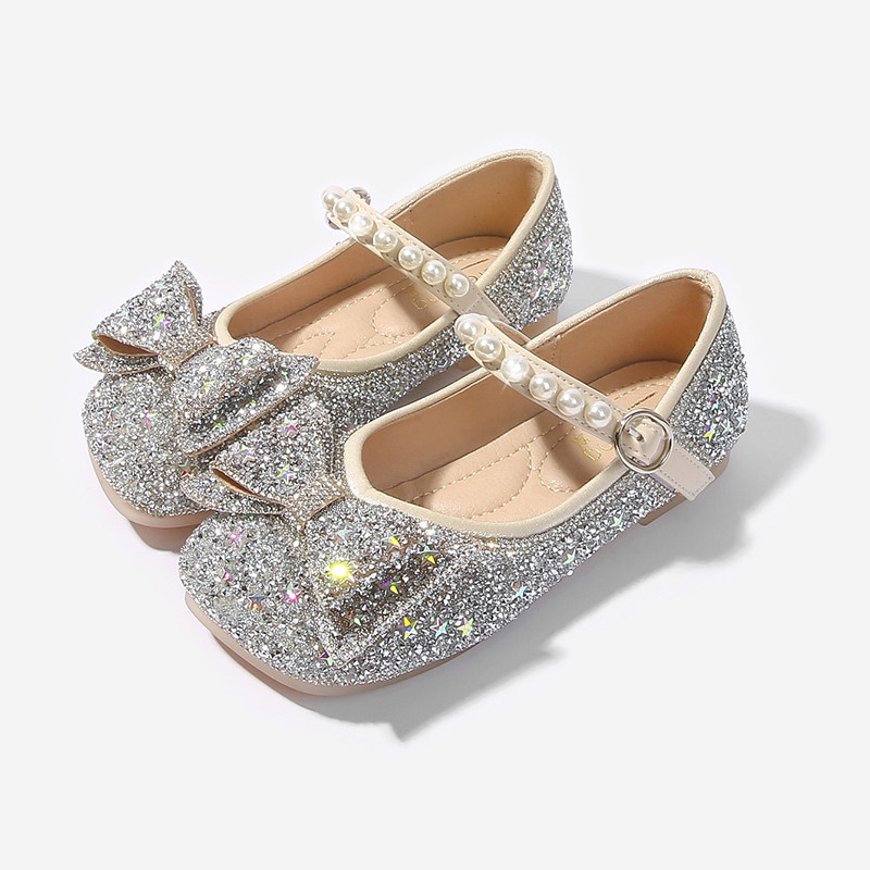 女童公主鞋2025春季新款小女孩软底皮鞋方头平底鞋银色儿童水晶鞋,童鞋/婴儿鞋/亲子鞋,皮鞋,淘宝优惠券,粉丝福利购,淘宝优惠卷
