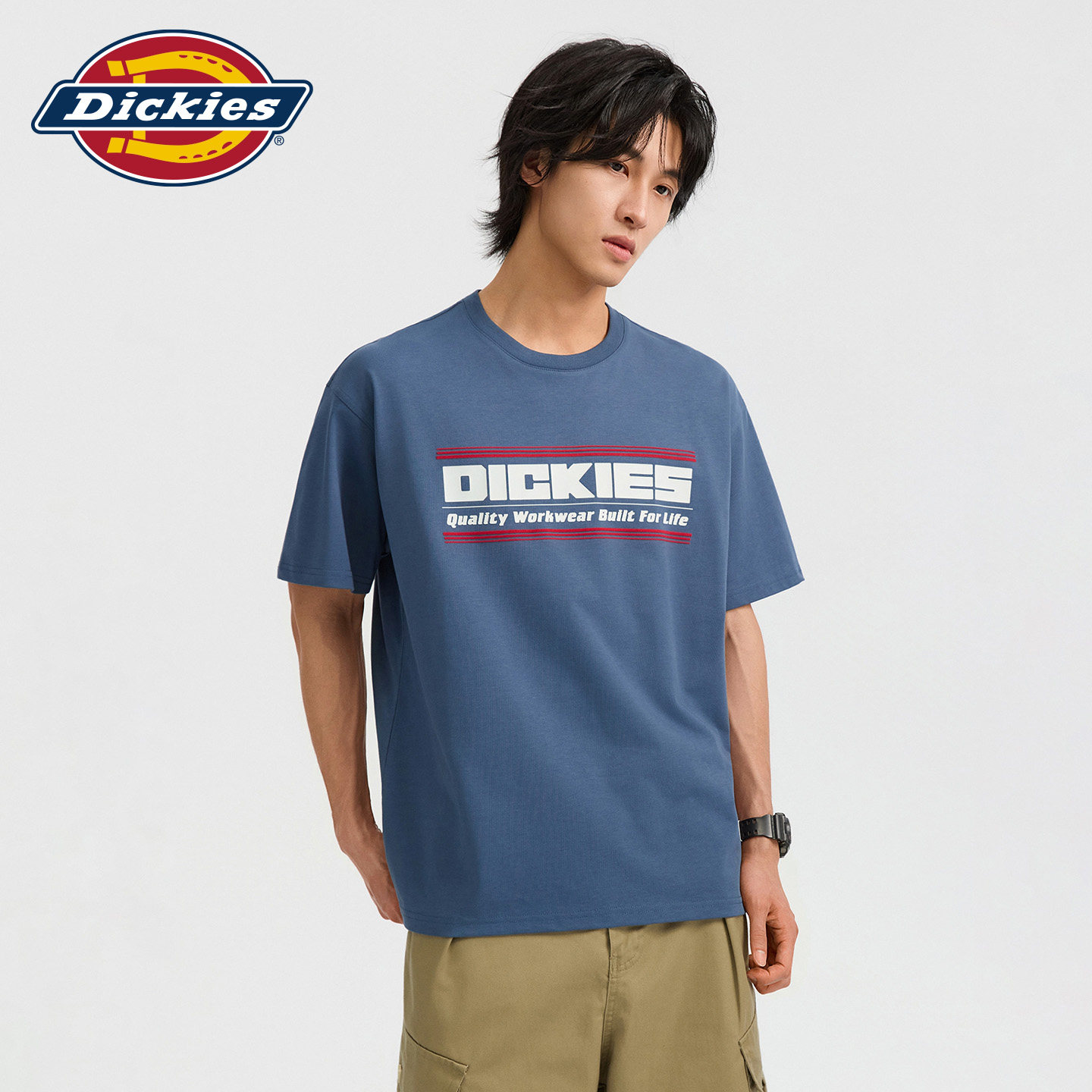 Dickies帝酷适男女情侣同款美式潮牌男女情宽松套头短袖T恤青年