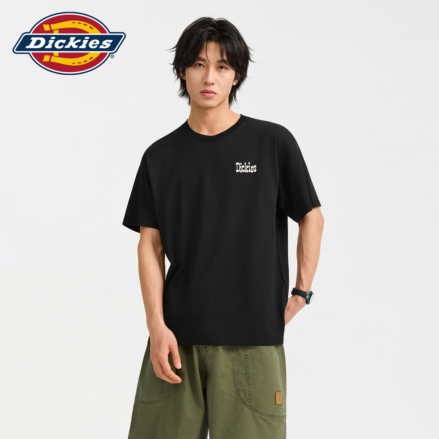 Dickies情侣短袖T恤新款ins潮流港风宽松韩版休闲百搭半袖T恤