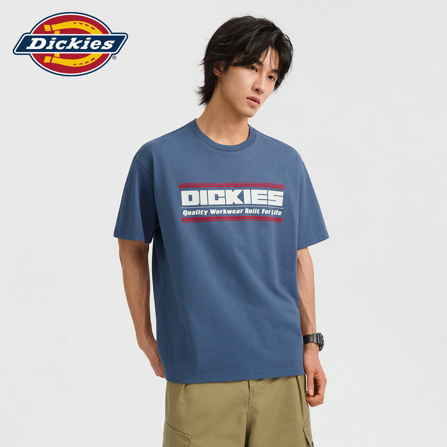 Dickies帝酷适男女情侣同款美式潮牌男女情宽松套头短袖T恤青年