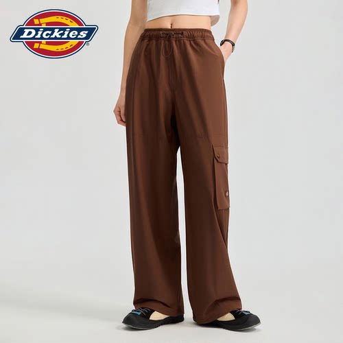 Dickies帝酷适美式工装风抽绳腰阔腿休闲裤潮流男女同款潮工装裤J