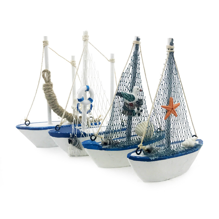 14cm地中海风毕业季蛋糕装饰帆船