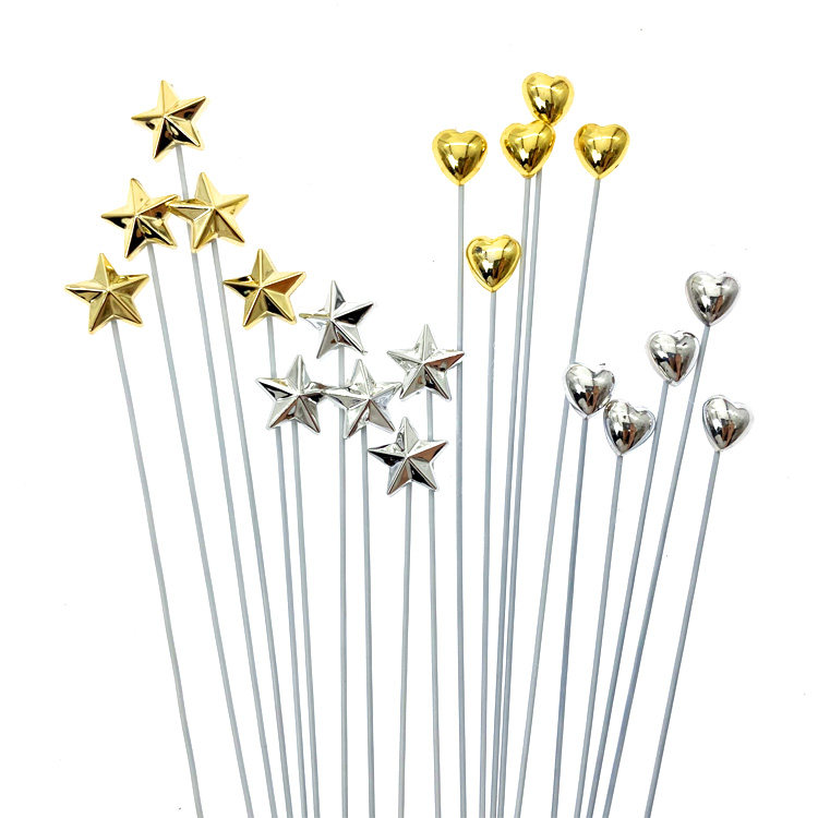 迷你爱心星星蛋糕装饰插件 金色银色立体五角星生日烘焙插牌 5个,节庆用品/礼品,节日装扮用品,淘宝优惠券,粉丝福利购,淘宝优惠卷