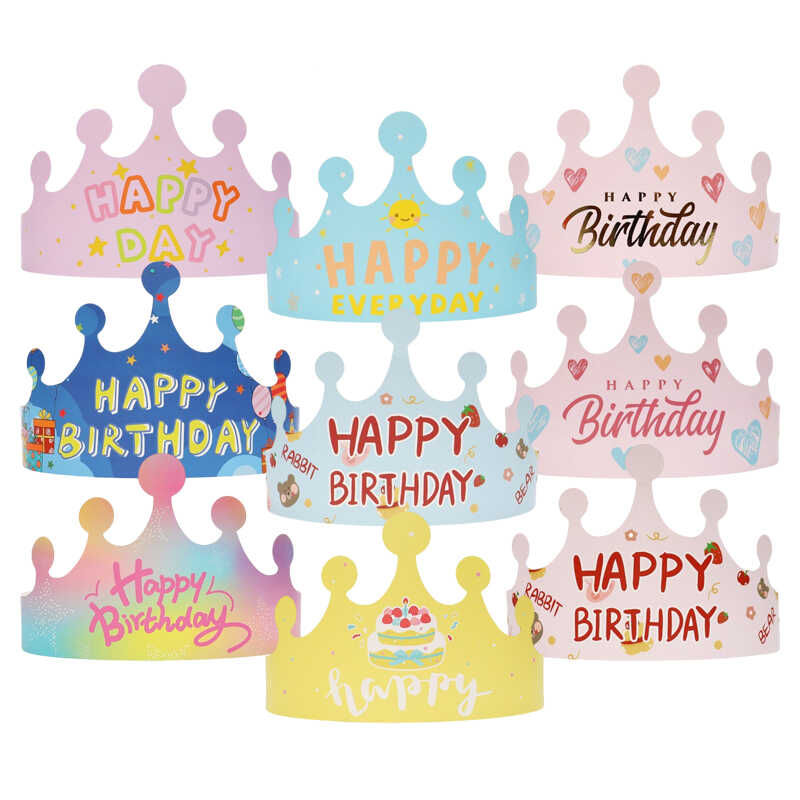 2024新款折叠皇冠生日帽