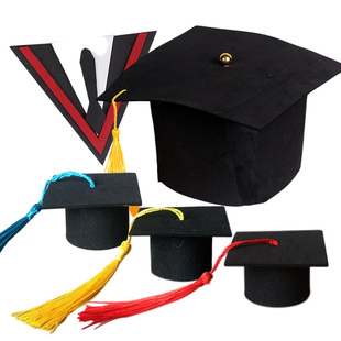 EVA学士帽博士帽蛋糕装饰摆件 毕业季派对甜品台烘焙装扮用品配件