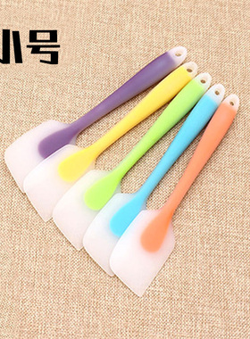 小号半透明一体式硅胶刮刀 奶油抹刀 食品级搅拌刮板烘焙工具器具