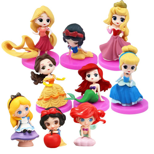 PVC实心公主蛋糕装饰摆件公仔