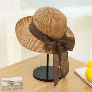 夏防晒帽子遮脸太阳帽遮阳海边沙滩帽大帽檐遮阳帽女士大沿帽草帽