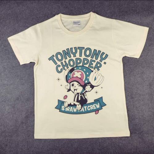 出口日本海贼王联名款TonyTonyChopper乔巴纪念款动漫纯棉短袖T恤