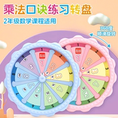 九九乘法口诀转盘教学教具99口诀表练习分解学习转盘小学生儿童幼儿园一二年级上册数学口算盘背诵学具小能手