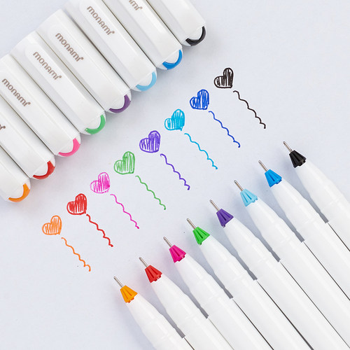 针管式笔头 书写舒适 色彩鲜明