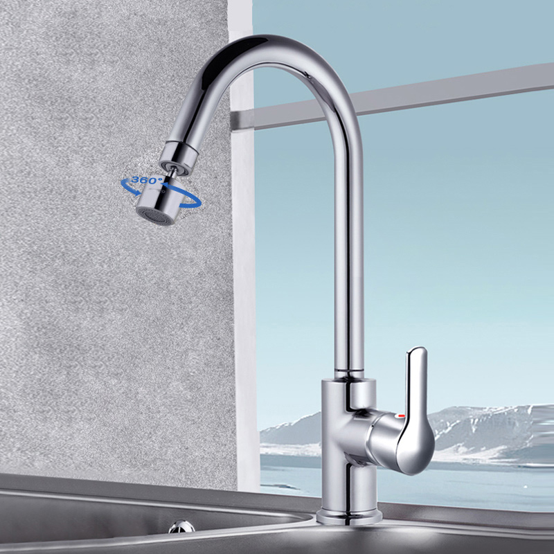 九牧厨房龙头抽拉式全铜可旋转