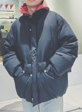 涩谷制原创品牌24冬季MAD锦棉口袋加厚基础百搭保暖鸭绒羽绒服