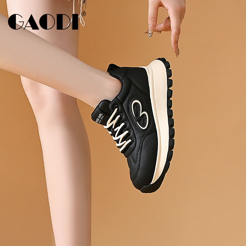 高蒂超轻阿甘鞋厚底内增高