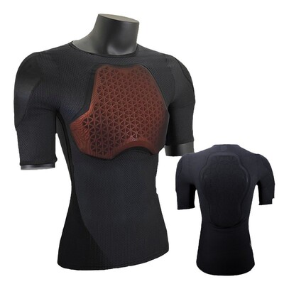 moon新品SP2骑行护具自行车护甲护肩护背护胸防摔保护短袖软甲衣