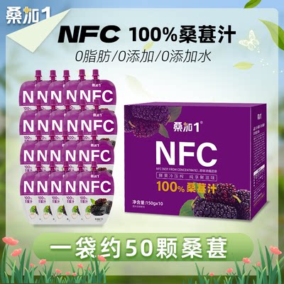 桑加1农科宝桑葚NFC果汁花青素