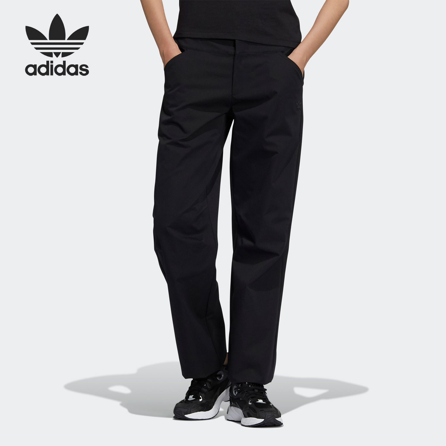 Adidas/阿迪达斯正品三叶草CNY TRACK女子宽松运动长裤HD0333