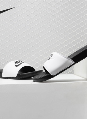 Nike/耐克正品Benassi Jdi 男女透气泡棉运动一字拖鞋 343880