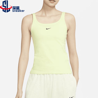 Nike/耐克正品女子紧身透气运动训练吊带无袖背心 DH1346-736