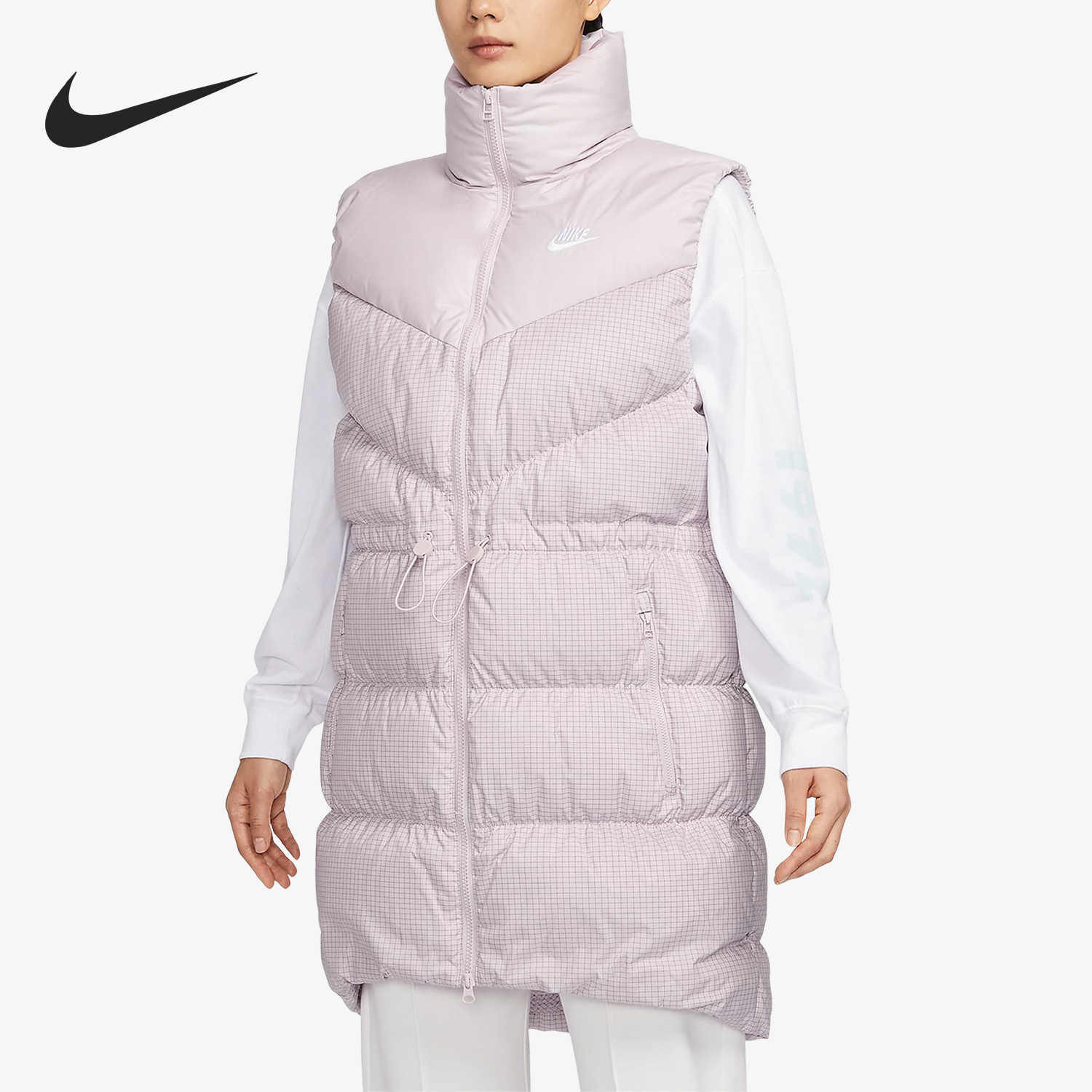Nike/耐克正品冬季新款女子宽松保暖长裤立领羽绒马甲FN0031