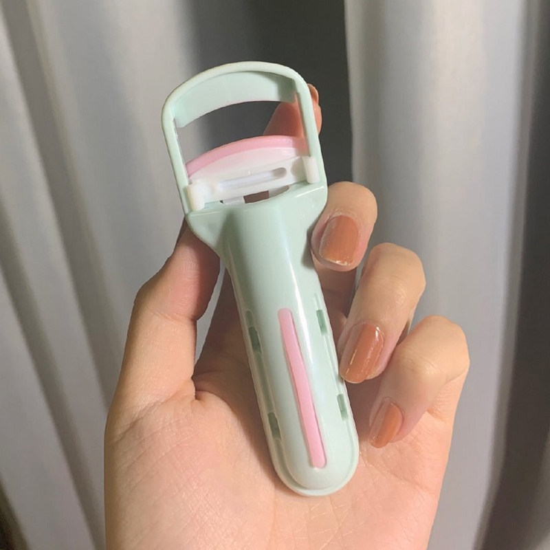 玛莉安新款按压式睫毛夹卷翘不夹眼皮睫毛器便携化妆工具送胶垫