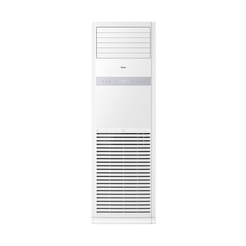 海尔5p匹商用厂房立式方形柜机空调变频冷暖380V三相电二级能效