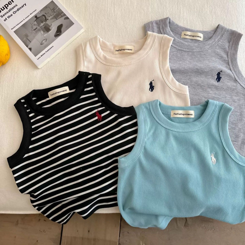 儿童背心夏季男童透气上衣小童条纹衣服纯色潮宝宝无袖T恤女薄款,童装/婴儿装/亲子装,背心吊带,淘宝优惠券,粉丝福利购,淘宝优惠卷