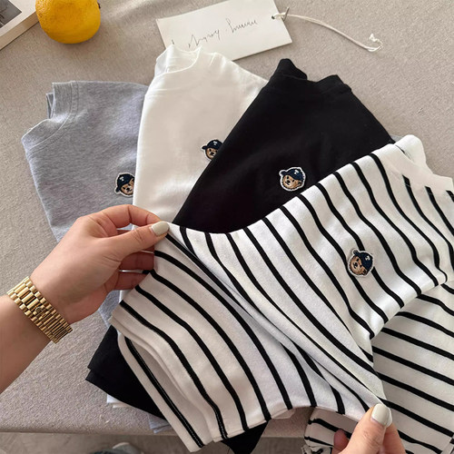 纯棉儿童t恤长袖上衣服20