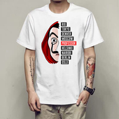 casa Heist papel Money Tshirt 纸钞屋纸房子周边印花T恤