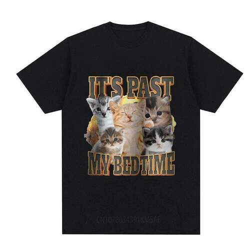 Funny Cat T-Shirt欧美趣味搞笑猫咪图案纯棉圆领潮流短袖T恤男女