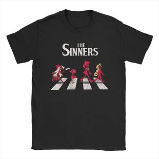 The Sinners Hazbined 欧美电影周边趣味图案休闲短袖T恤男女上衣