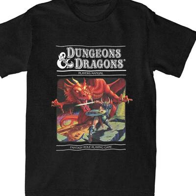 Sea Ball T-shirt Dungeon and Dragon大码复古纯棉短袖T恤男上衣