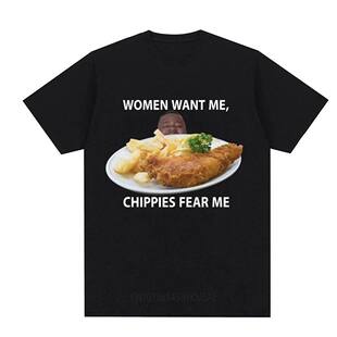 Want Fear shirt欧美趣味笑话字母T恤男 Chippies Women
