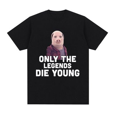 John Pork Is Calling Answer Call 约翰·波克在打电话纯棉T恤男