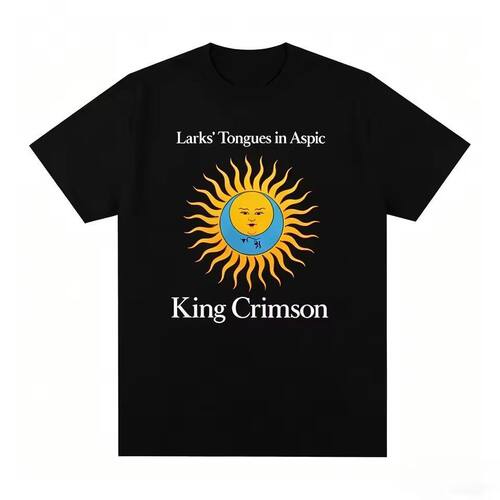 King Crimson克里姆森国王前卫摇滚乐队太阳短袖纯棉休闲印花T恤