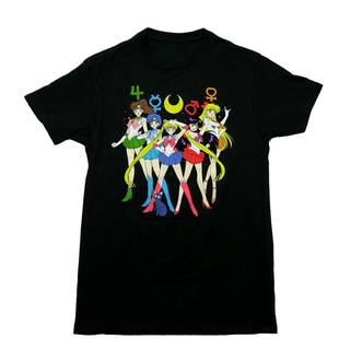 Sailor Moon夏季时尚可爱卡通美少女战士纯棉圆领短袖T恤男女上衣
