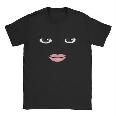 动漫机器人Roblox脸部游戏短袖T恤男女大学生校园情侣穿搭