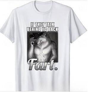 Behind Talk Your Back 欧美创意狼字母组合 Fart They