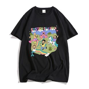 System of A Down Band T-Shirt欧美趣味时尚大码情侣短袖T恤男女
