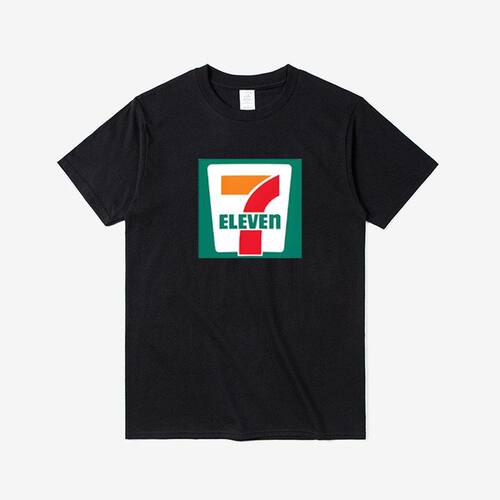 7-11seveneleven 便利店7 ELEVEN 7 11连锁店夏天定制短袖T恤工服
