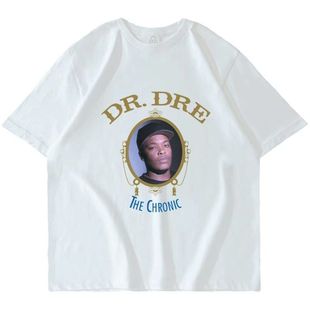 Popular Dr Dre The Chronic欧美说唱歌手周边大码休闲短袖T恤男