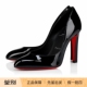 Christian 12603 代购 Louboutin路铂廷26春夏黑色杏仁形鞋 头高跟鞋